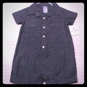 Carters NWT romper jean design